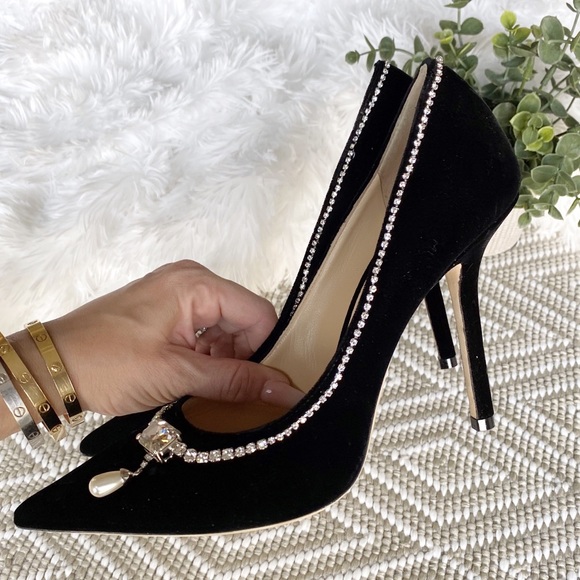 NWOT Jimmy Choo Rare $1395 Crystal Heels - Picture 6 of 14